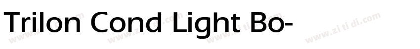 Trilon Cond Light Bo字体转换